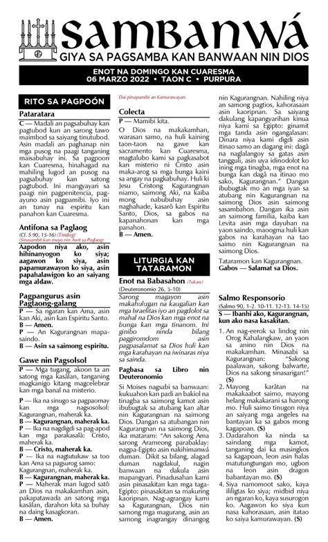 sambanwa 2024|SAMBANWÁ BIKOL MISSALETTE: Enot .